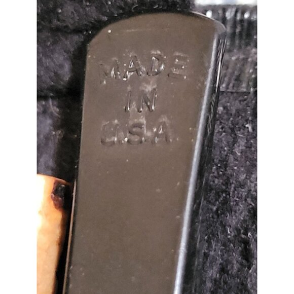 Vintage Black Leatherette Precision Dissecting Tool Kit Ruler Scalpels Tools 7x7 - Picture 3 of 8